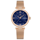 Reloj Femenino Quartz con Cristales y Malla Metálica – Edición Princess