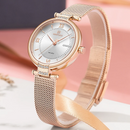 Reloj Femenino Quartz con Cristales y Malla Metálica – Edición Princess