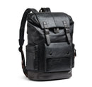 Mochila de Cuero Masculina Paul 35L – Impermeable para Notebook y Viaje