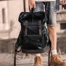Mochila de Cuero Masculina Paul 35L – Impermeable para Notebook y Viaje