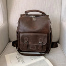 Mochila de Cuero Femenina Vintage 20L – Elegante, Urbana y Moderna