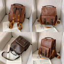 Mochila de Cuero Femenina Vintage 20L – Elegante, Urbana y Moderna