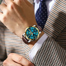 Reloj Masculino Poedagar Apollen de Cuero