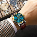 Reloj Masculino Poedagar Apollen de Cuero