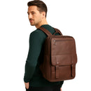 Mochila de Cuero Vintage Dida Bear – Elegante, Minimalista y Premium