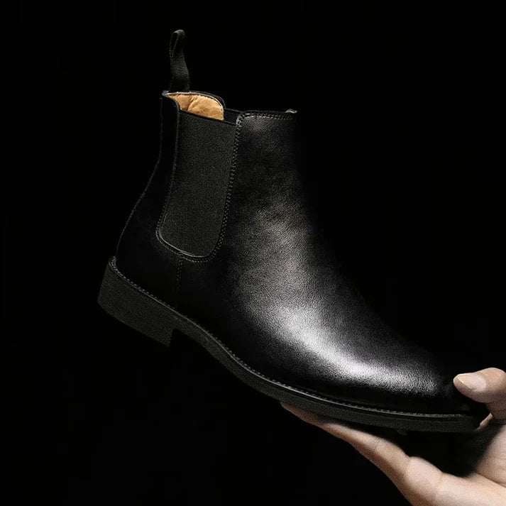 Bota Chelsea de Cuero Masculina PP101