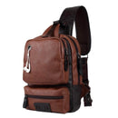 Mochila Masculina de Cuero Perry – Urbana, Versátil y Compacta